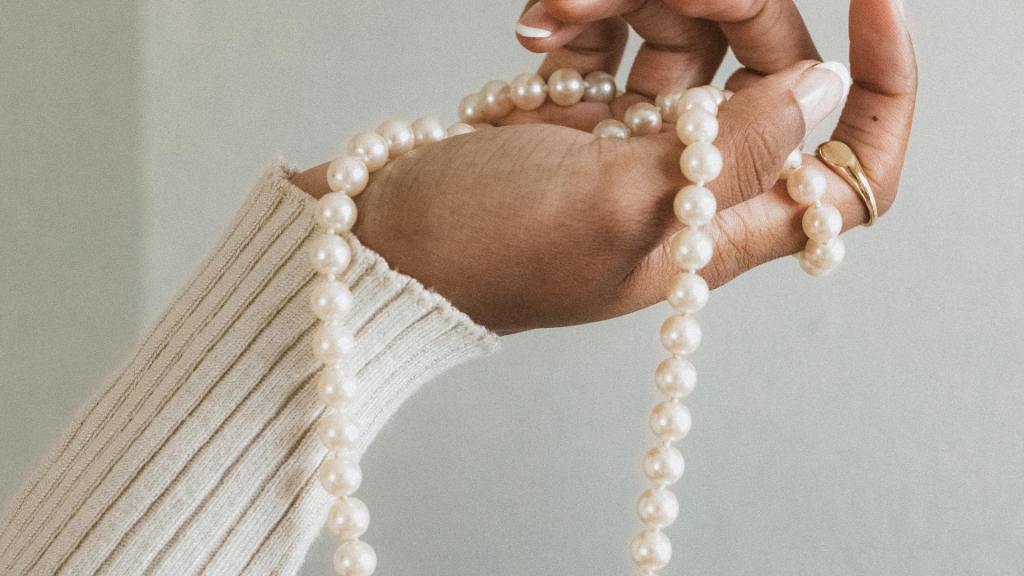 collier perle tendance